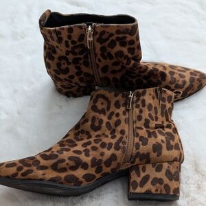 a new day Leopard Ankle Boots
